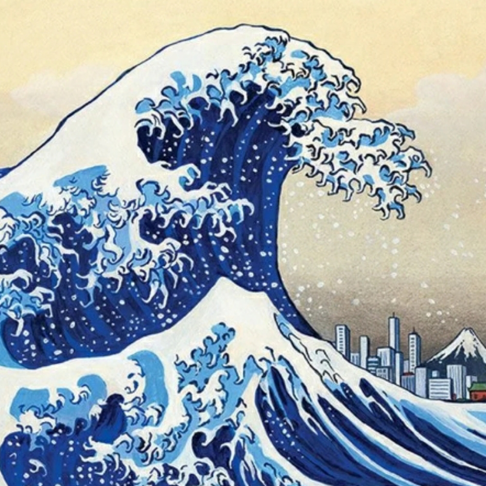 Tsunami painting